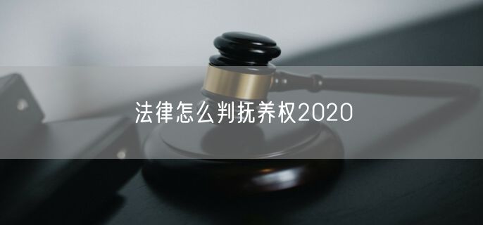法律怎么判抚养权2020